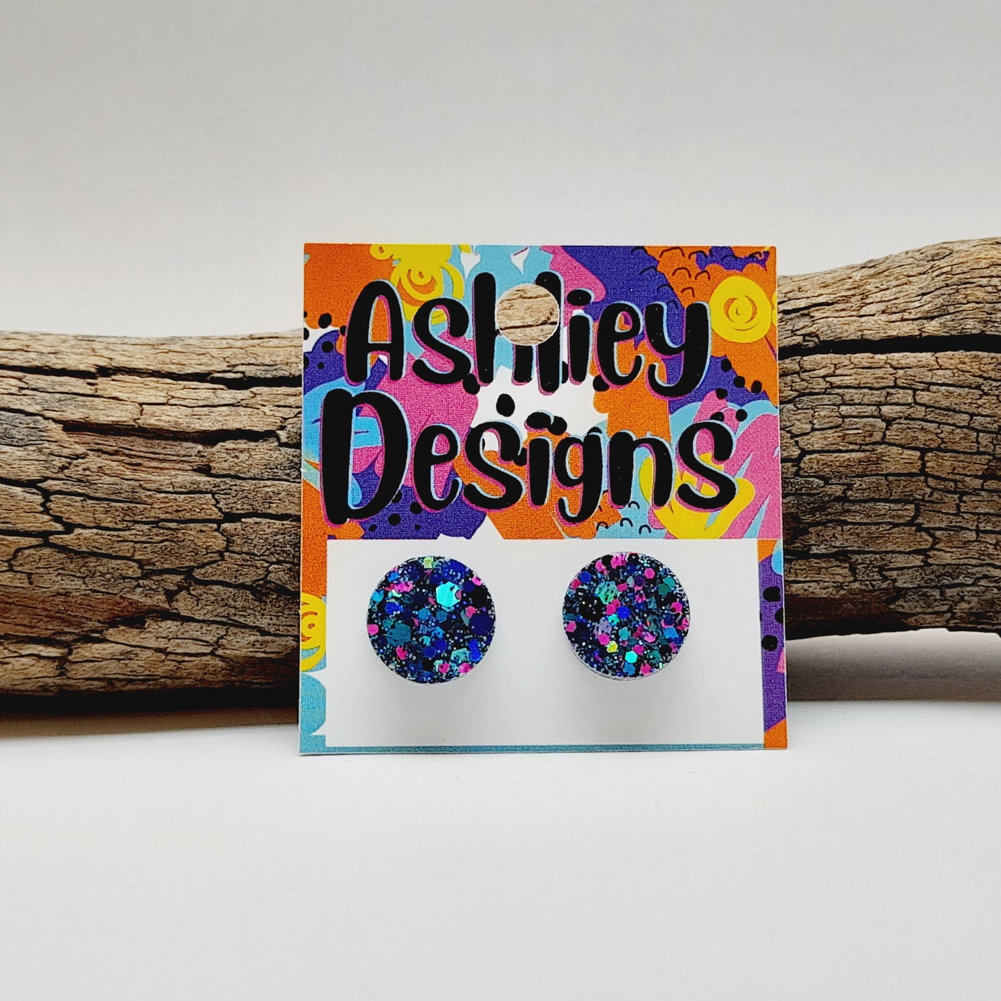 Large Dynamite Glitter Studs
