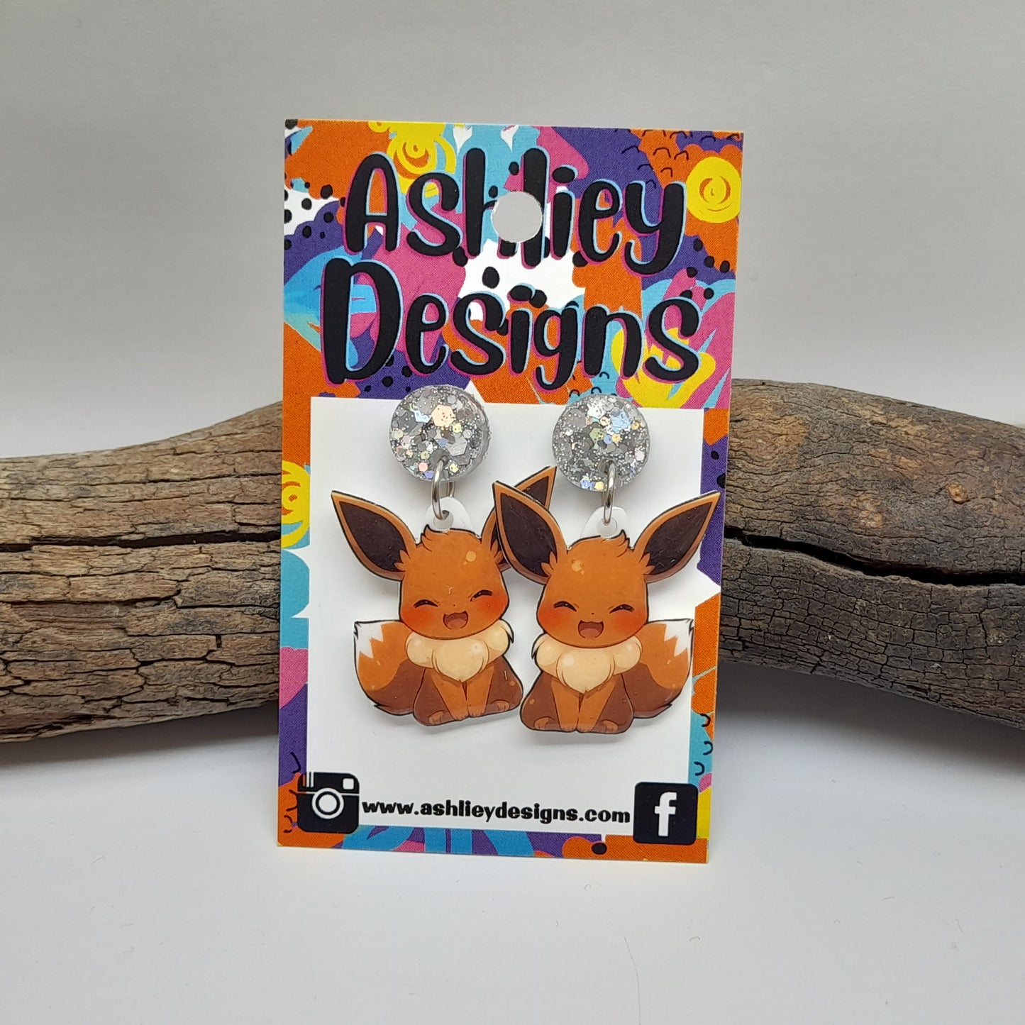Eevee Evolution Pokemon Dangle Earrings