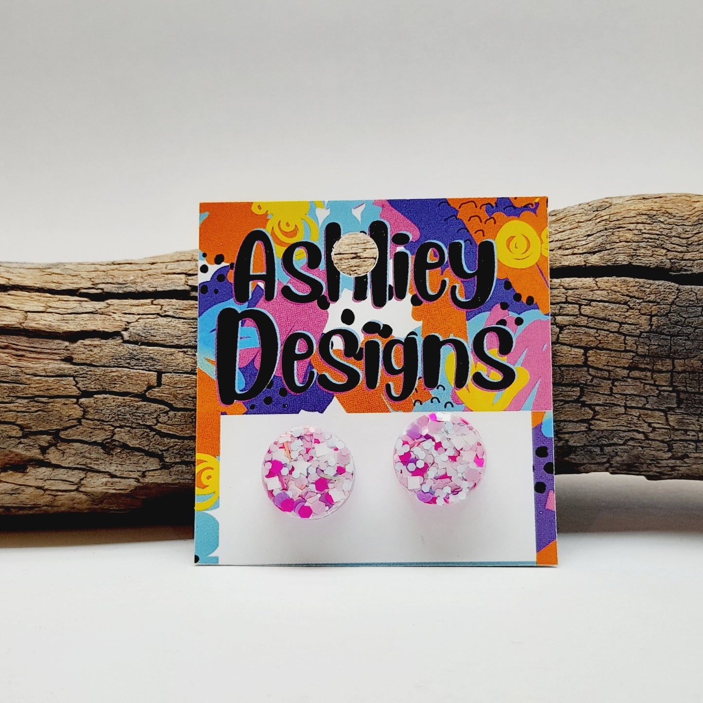 Large Fireworks Glitter Studs