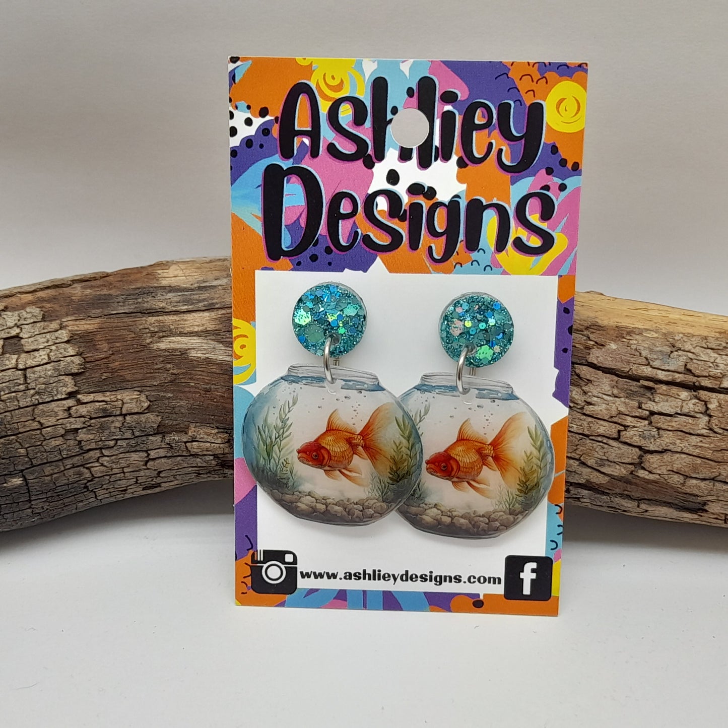 Fish Bowl Dangle Earrings