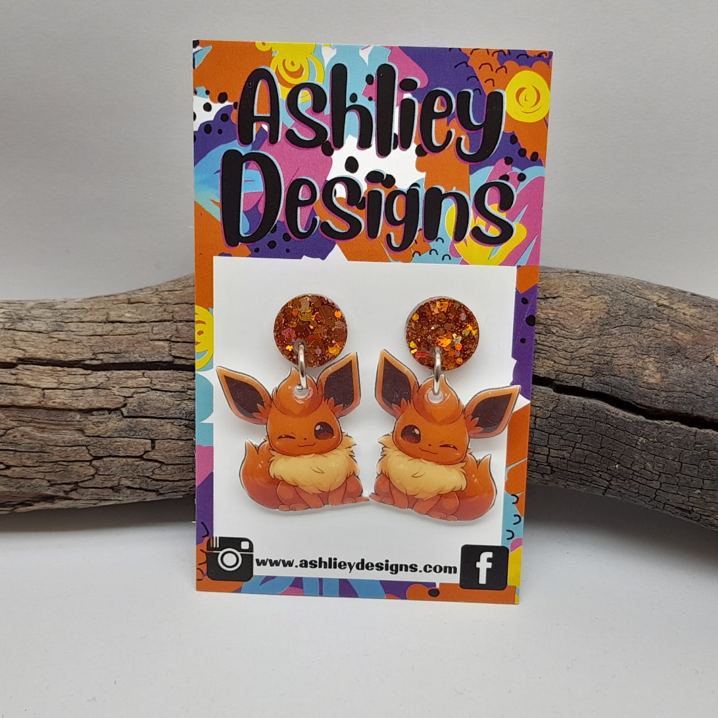 Eevee Evolution Pokemon Dangle Earrings