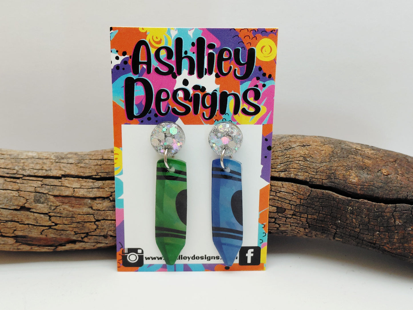 Crayon Dangle Earrings