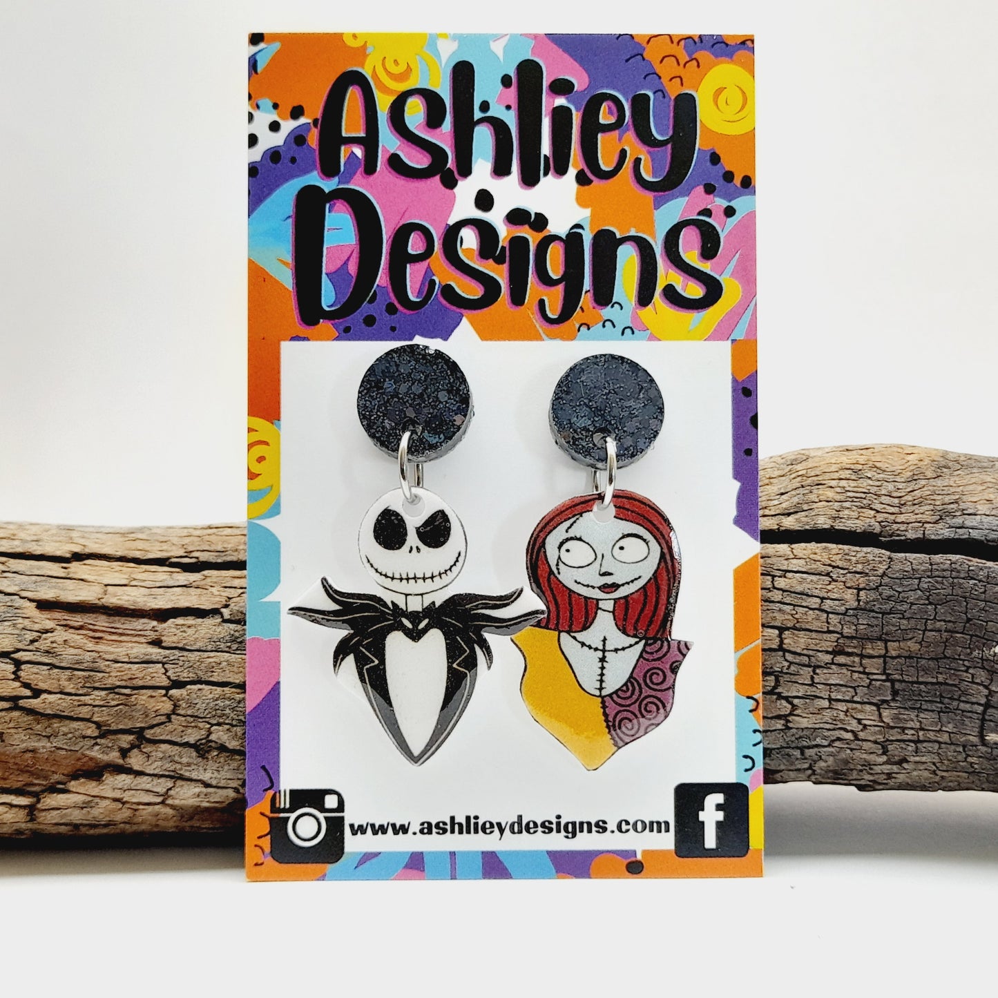 Nightmare Before Christmas Dangle Earrings