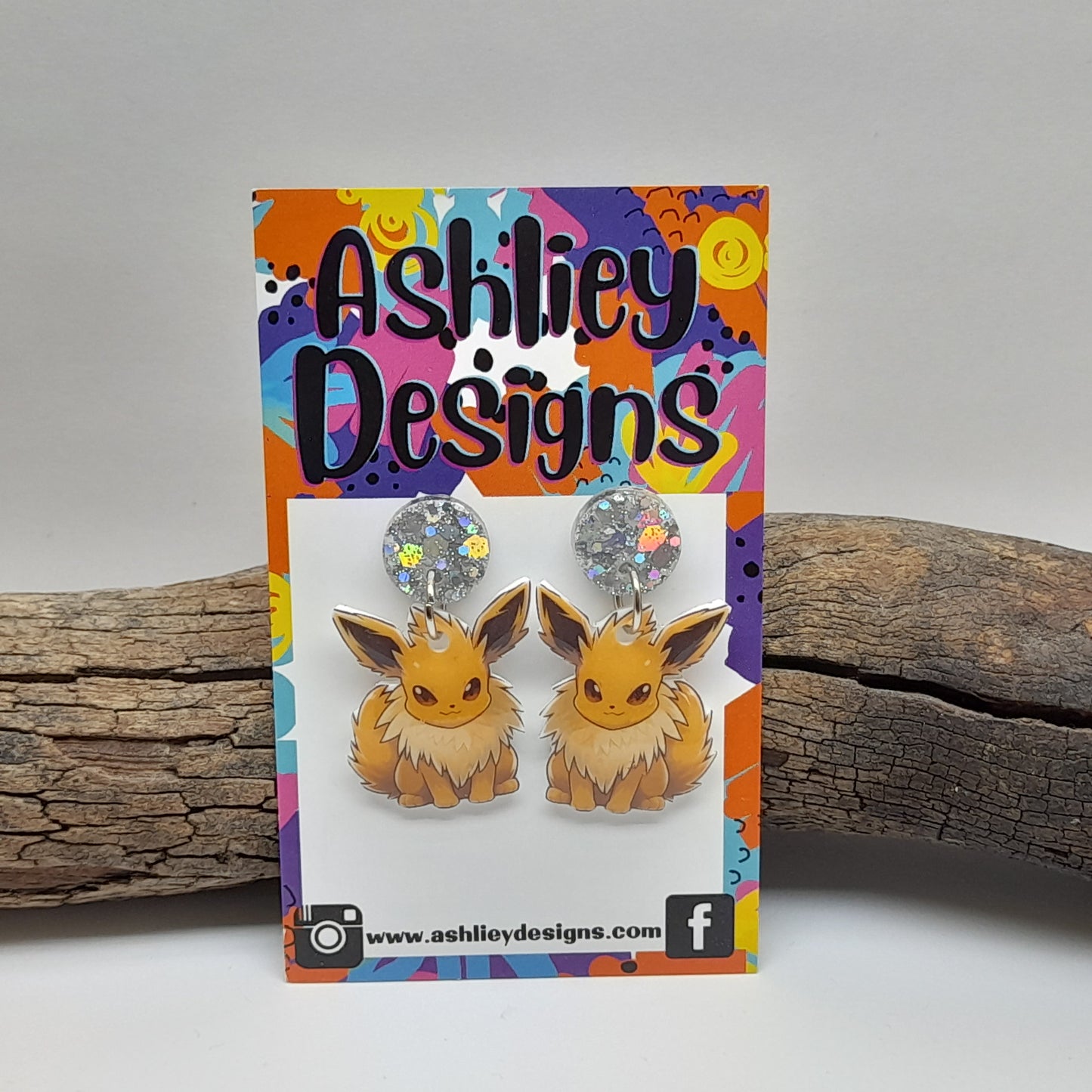 Eevee Evolution Pokemon Dangle Earrings