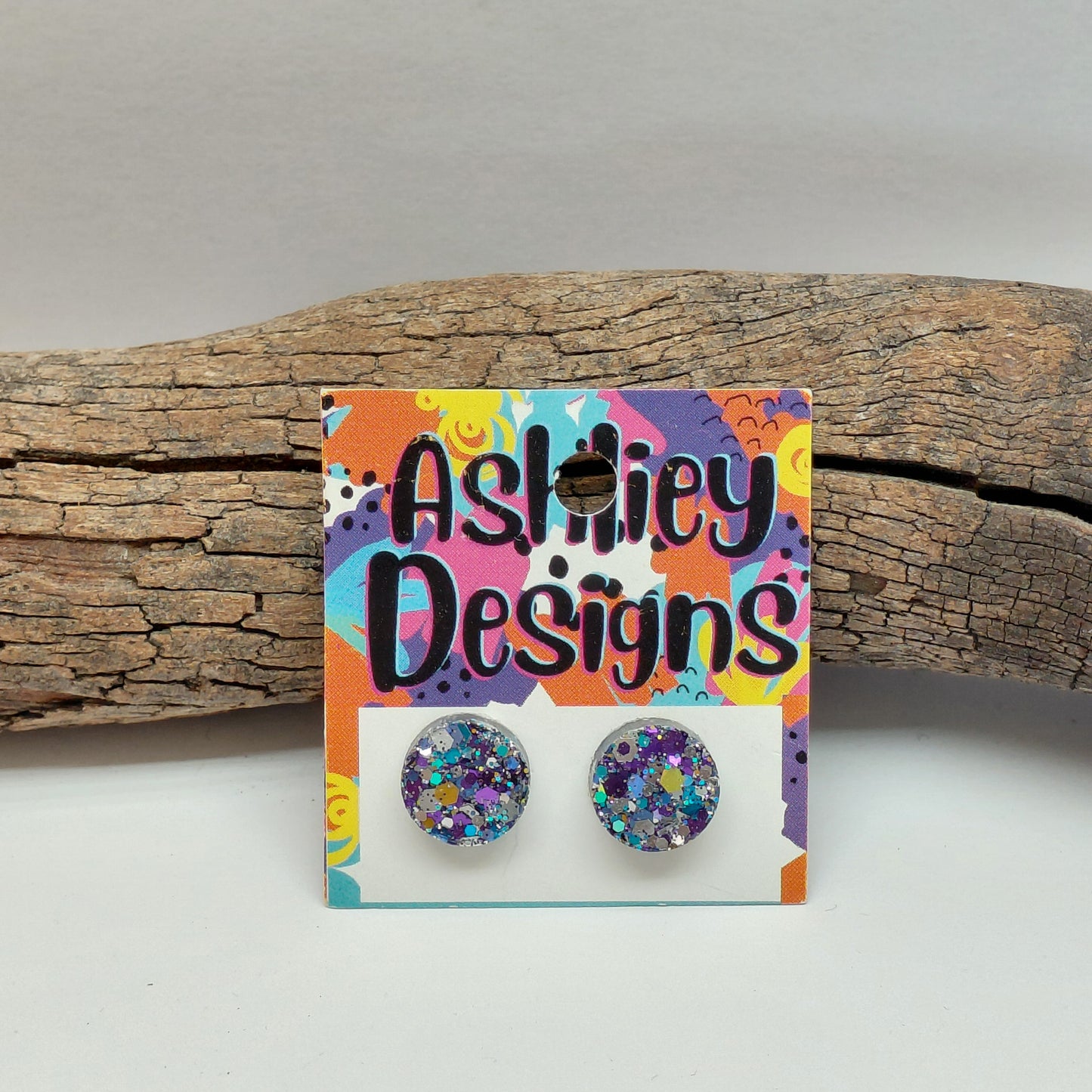 Large Fantasy Glitter Studs