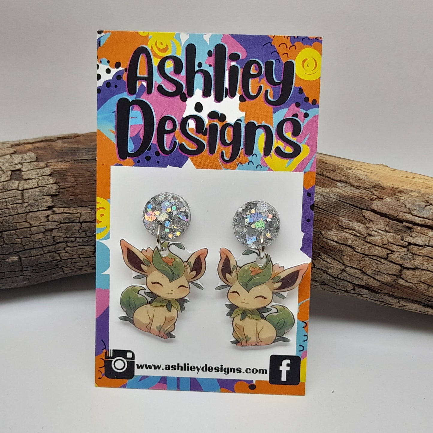 Eevee Evolution Pokemon Dangle Earrings