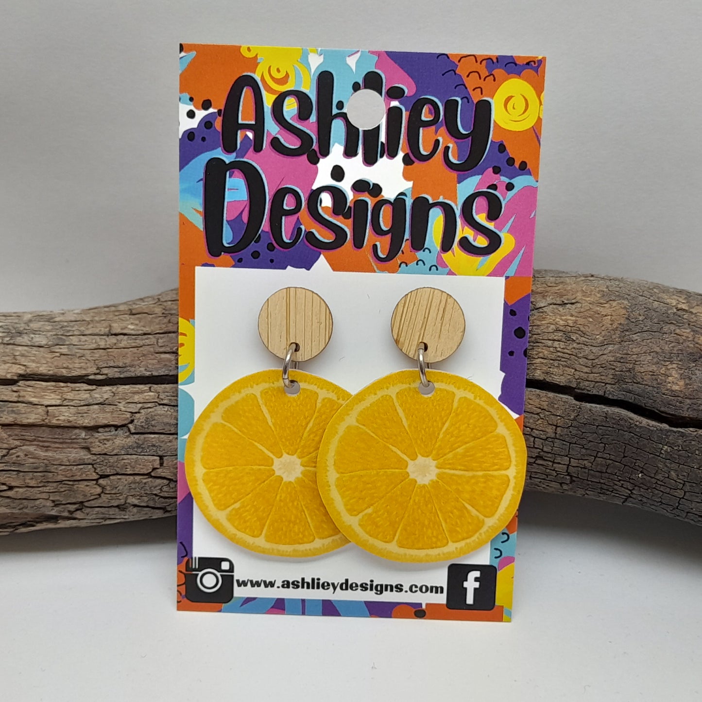 Lemon Slice Dangle Earrings