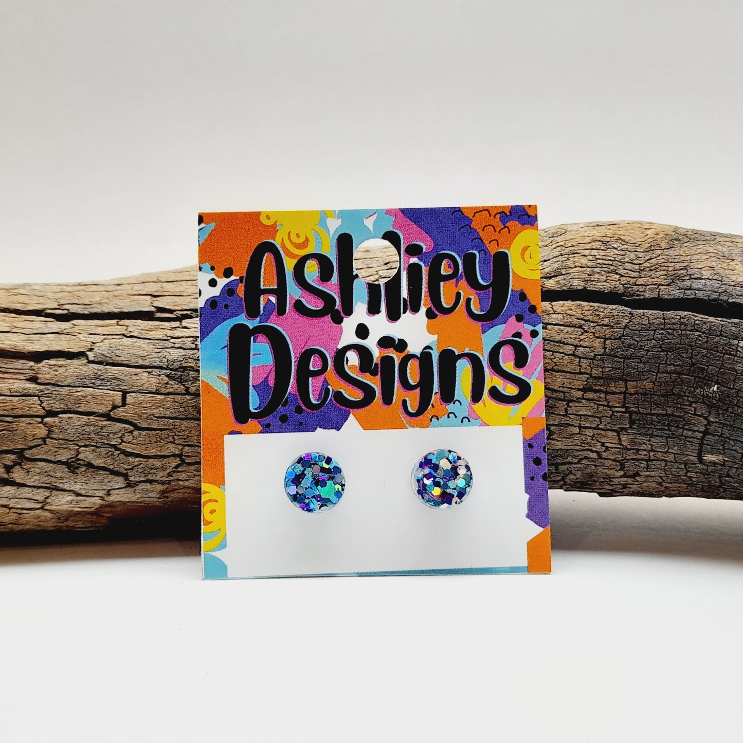 Small Mermaid Glitter Studs