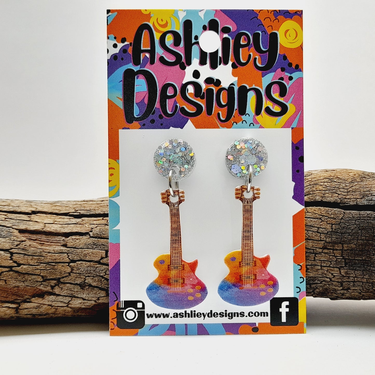 Guitar Dangle Earrings