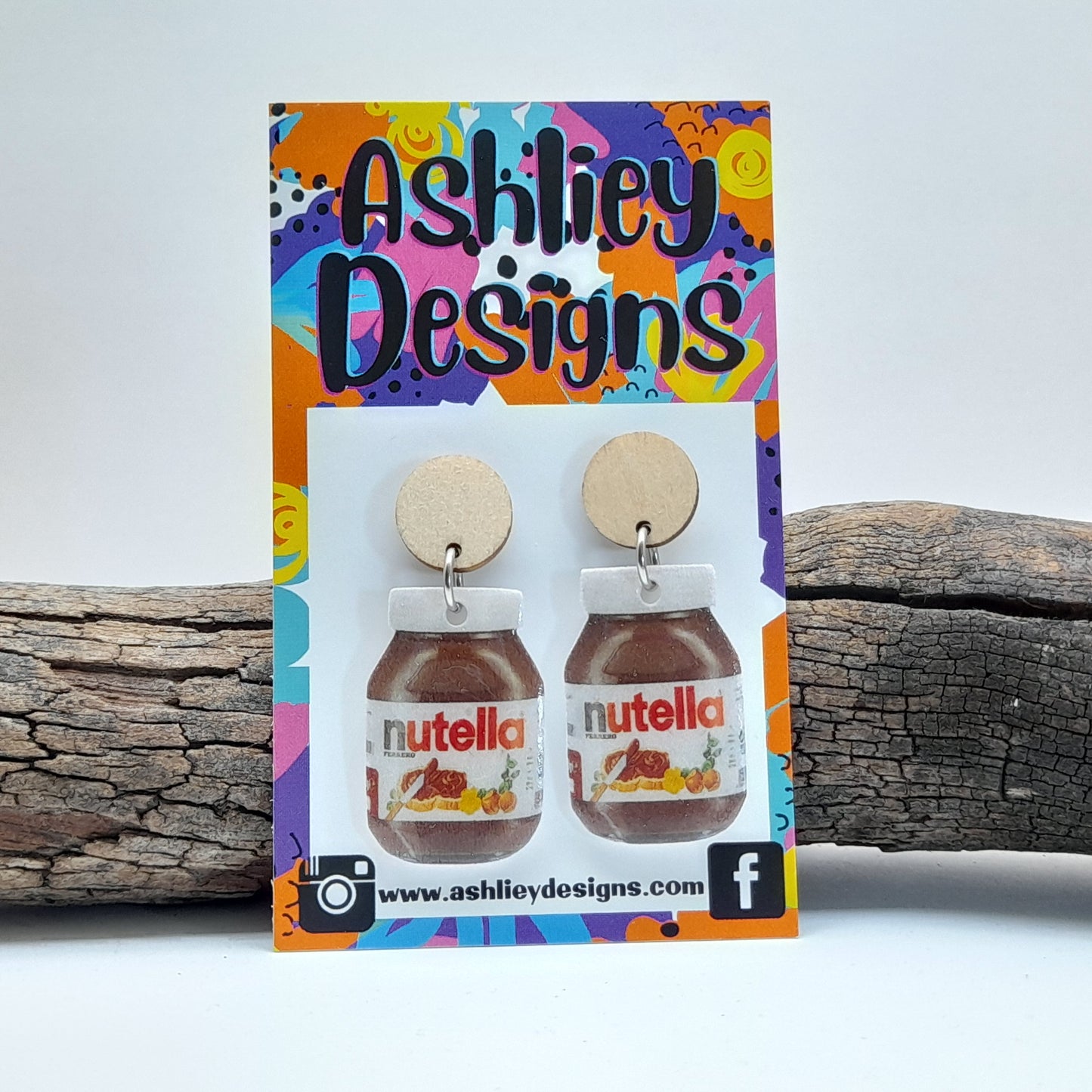 Nutella Dangle Earrings