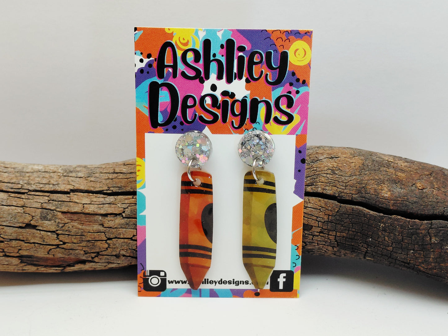 Crayon Dangle Earrings