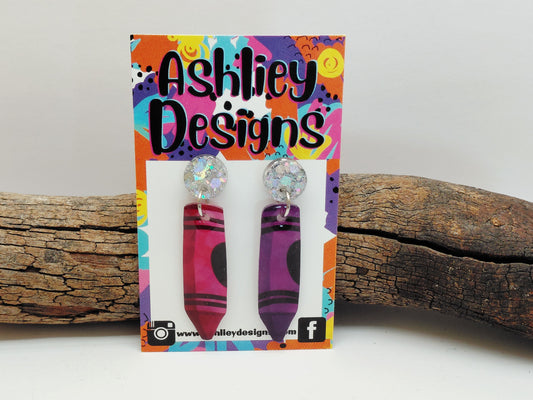Crayon Dangle Earrings