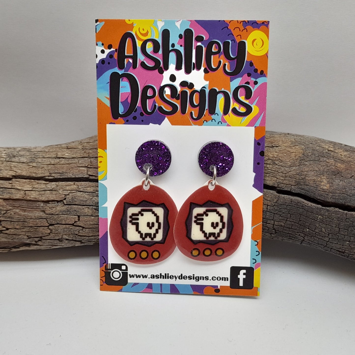 Tamagotchi Dangle Earrings