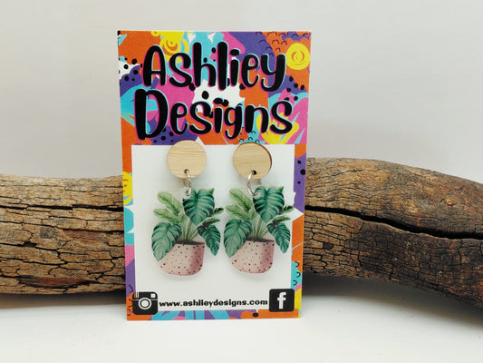 Plant Dangle Earrings