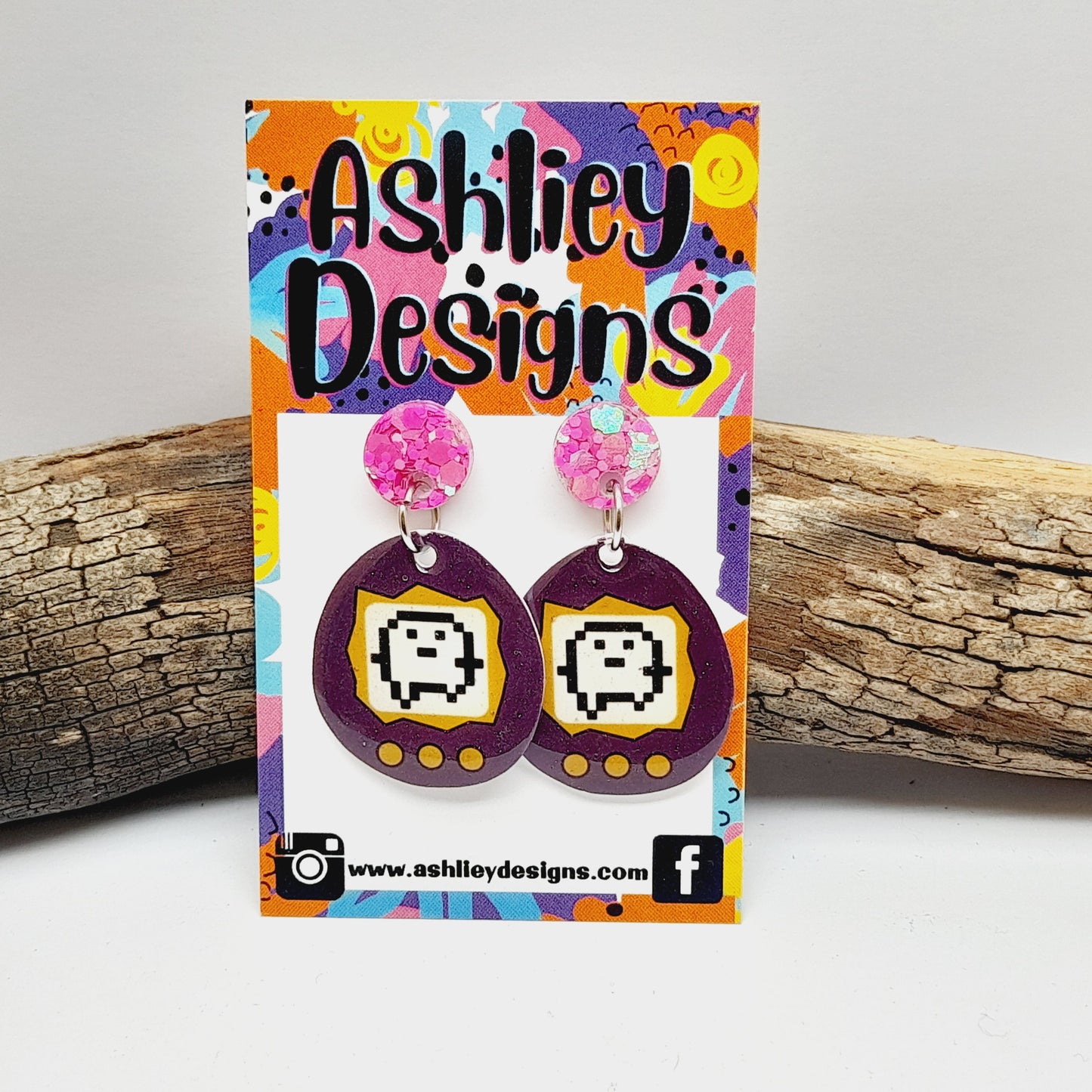 Tamagotchi Dangle Earrings