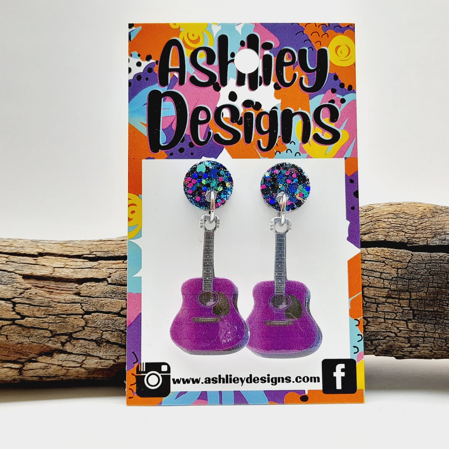 Guitar Dangle Earrings