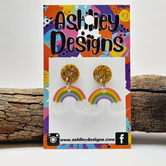 Rainbow Dangle Earrings