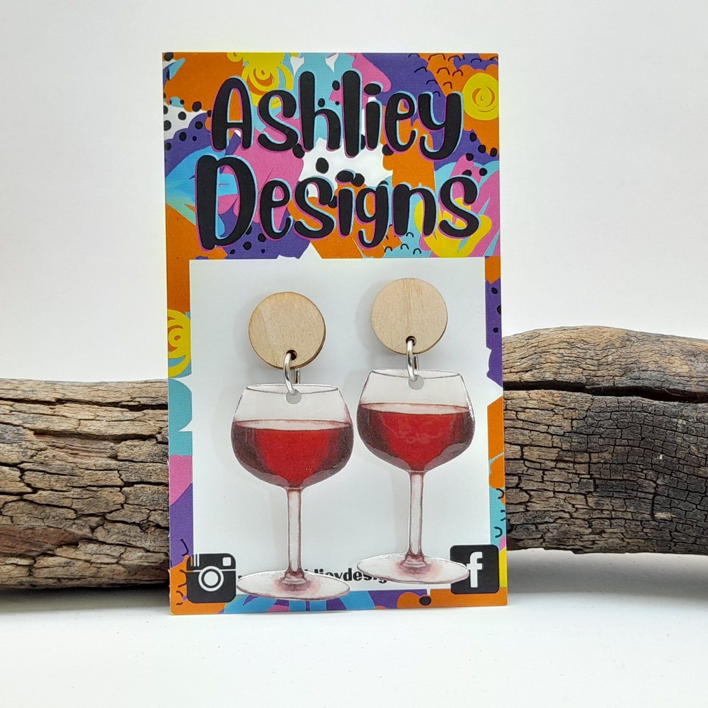Wine Dangle Earrings
