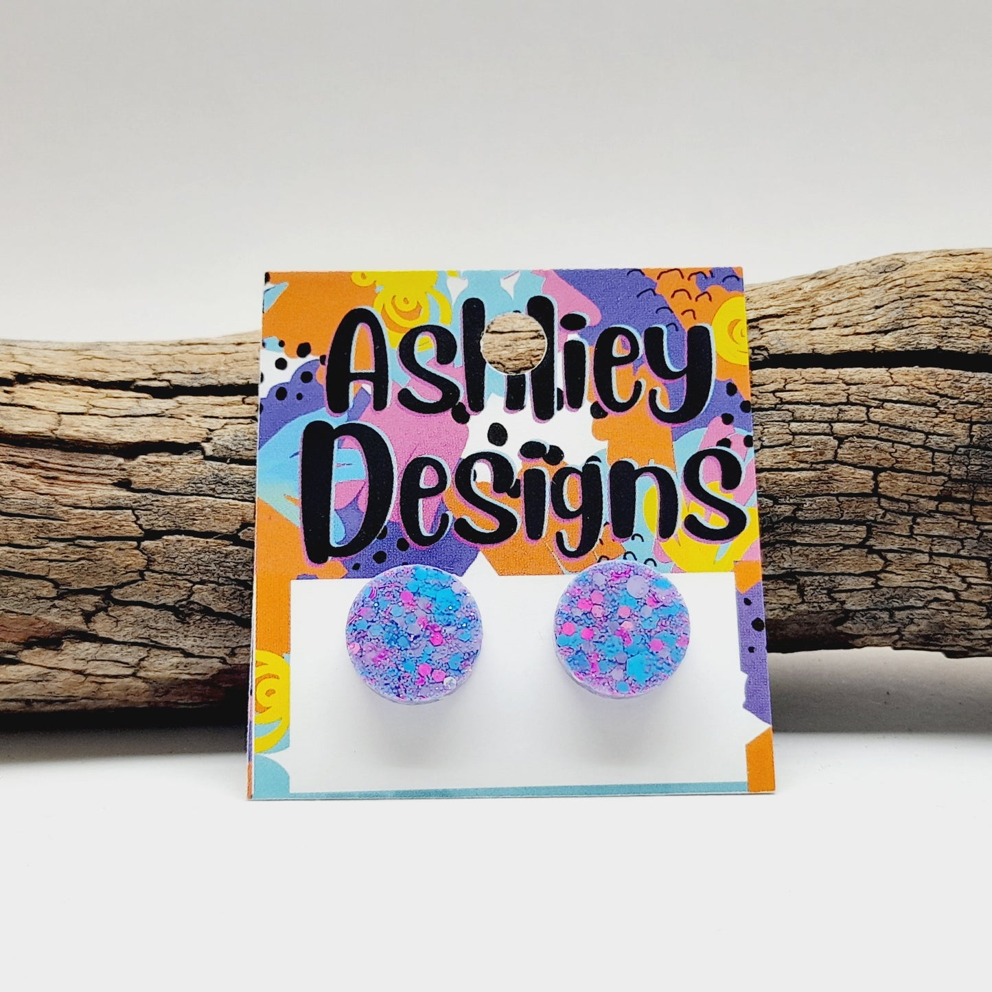 Large Shimmy Glitter Studs