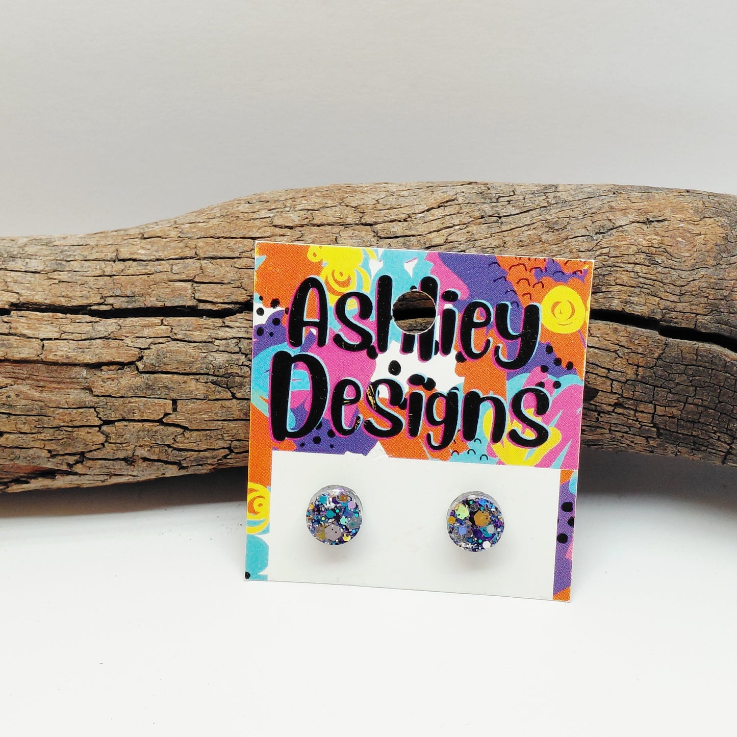 Small Fantasy Glitter Sparkle Studs