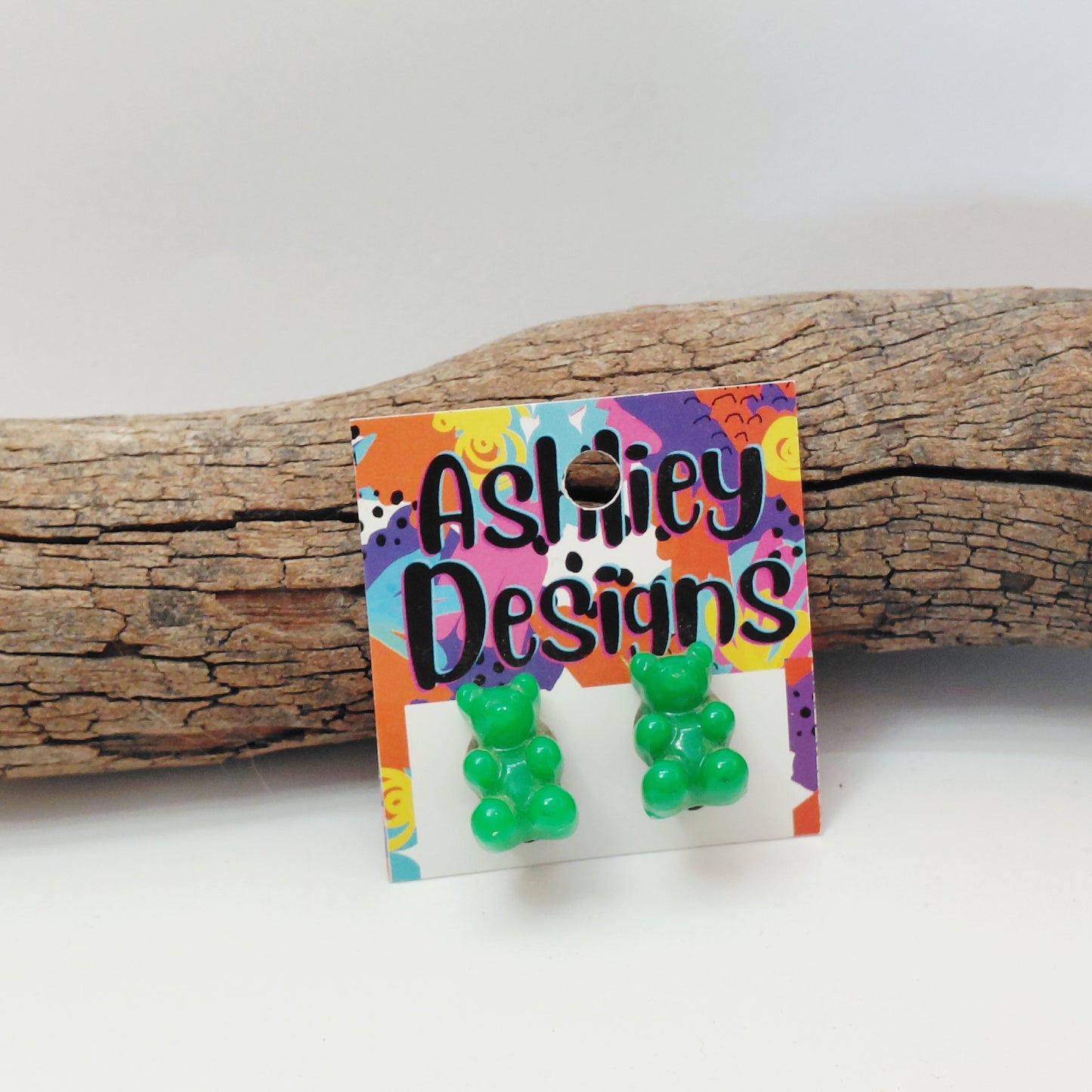 Large Resin Gummy Bear Clip-ons