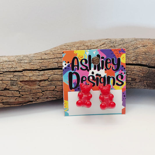 Large Resin Gummy Bear Clip-ons