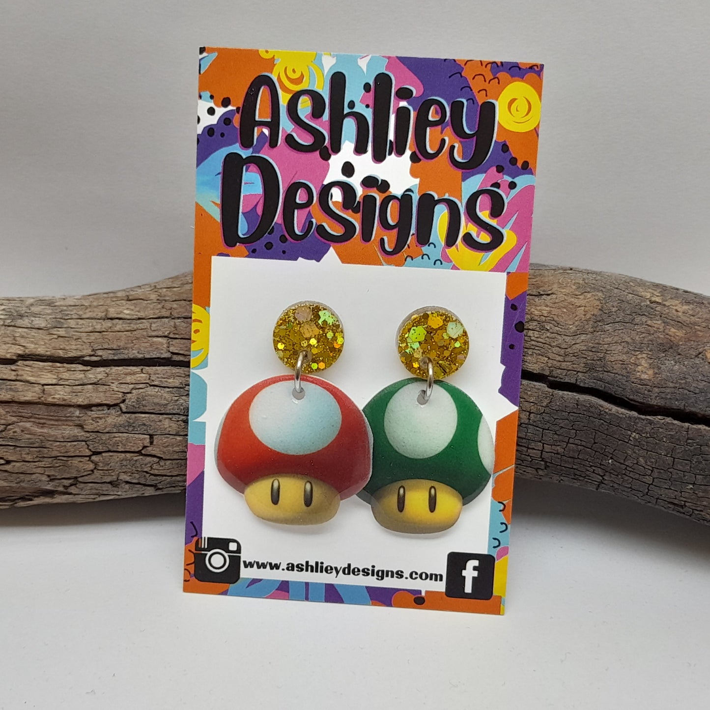 Super Mario Dangle Earrings