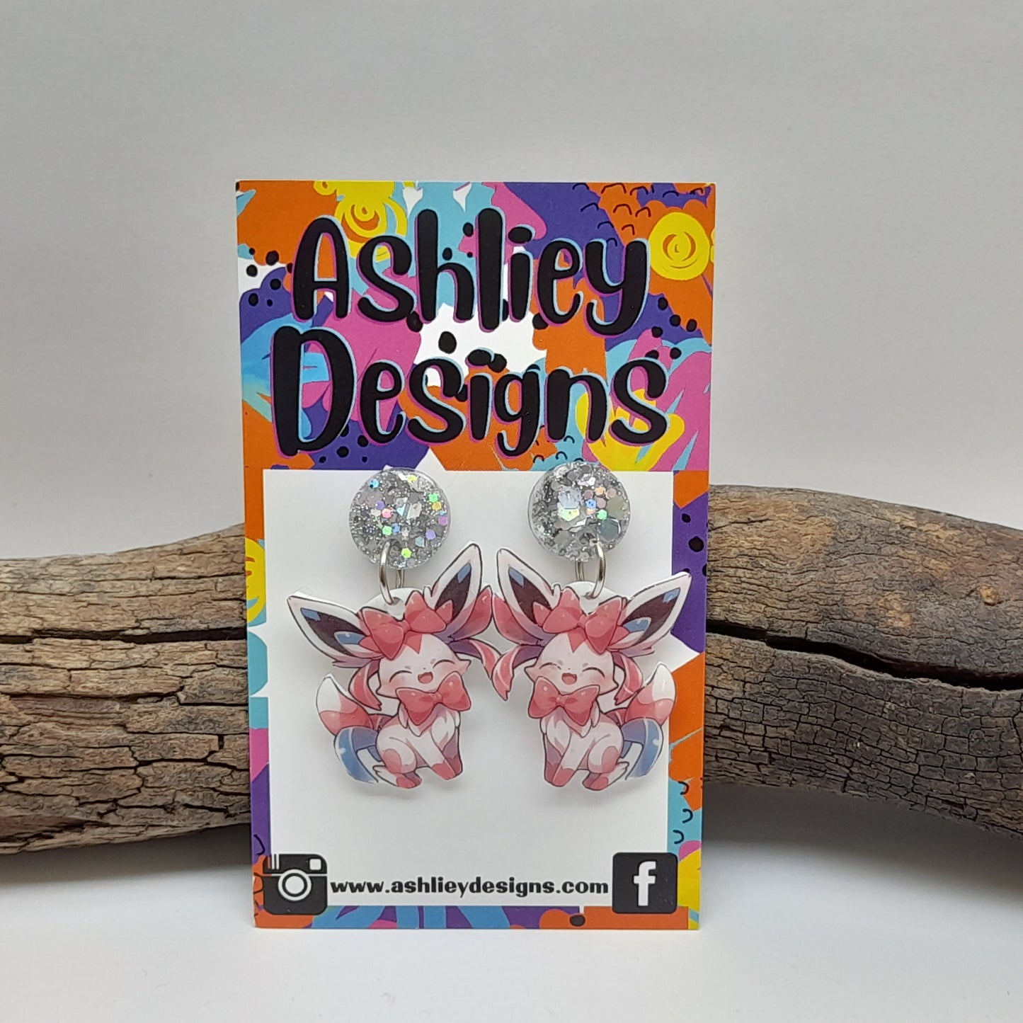 Eevee Evolution Pokemon Dangle Earrings
