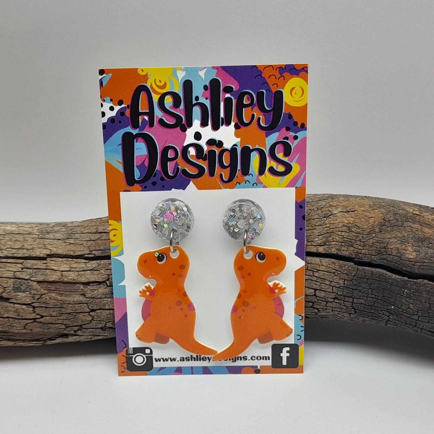 Dinosaur Dangle Earrings