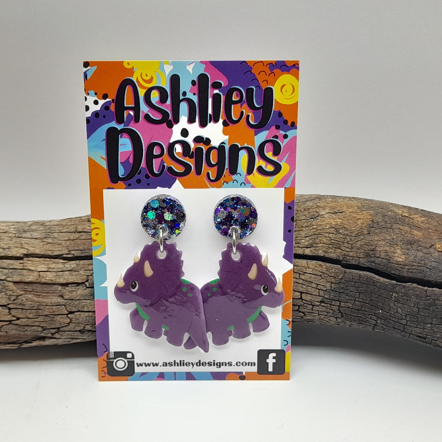 Dinosaur Dangle Earrings