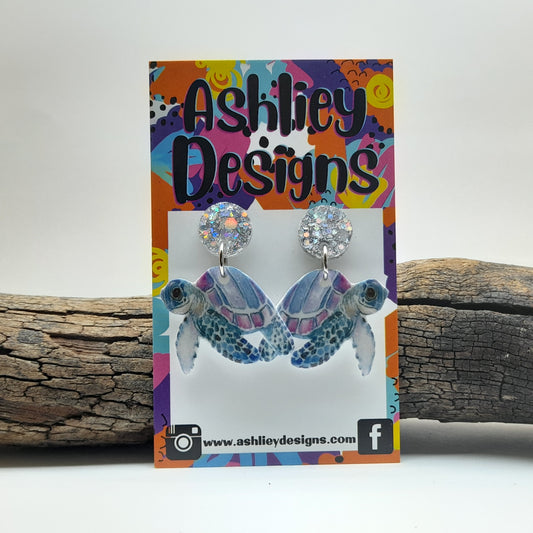 Turtle Dangle Earrings