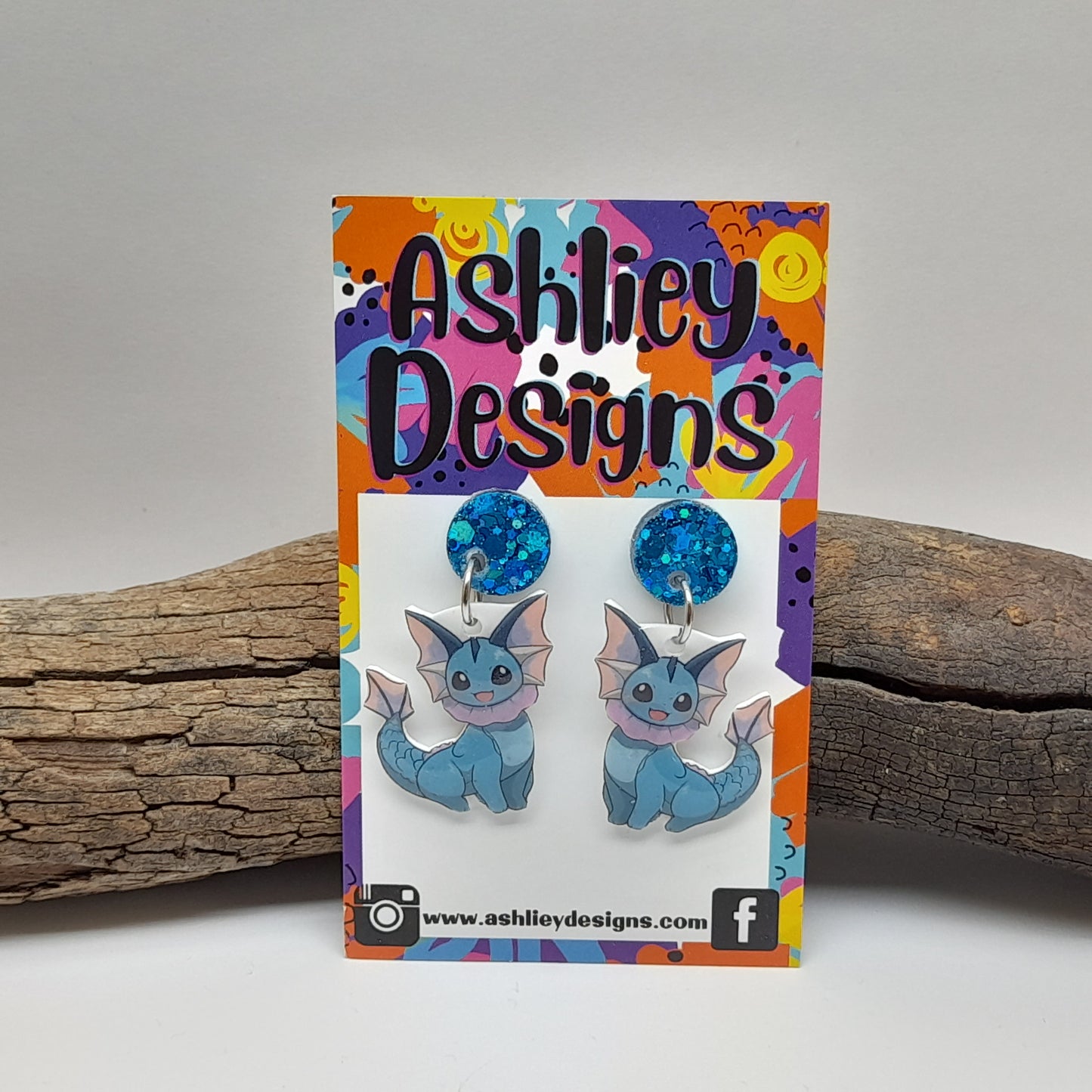 Eevee Evolution Pokemon Dangle Earrings
