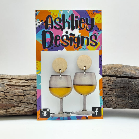 Wine Dangle Earrings