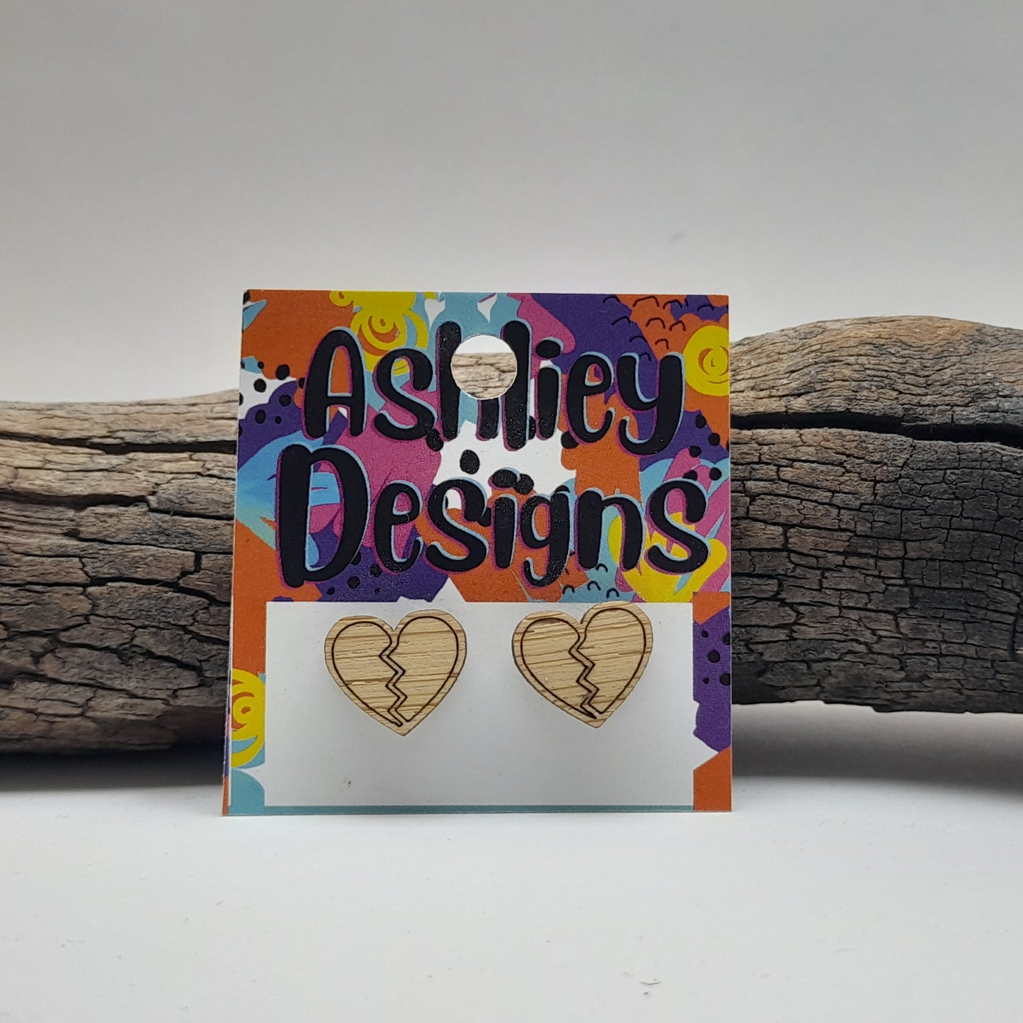 Broken Heart Studs