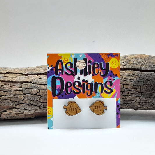 Wood Fish Studs