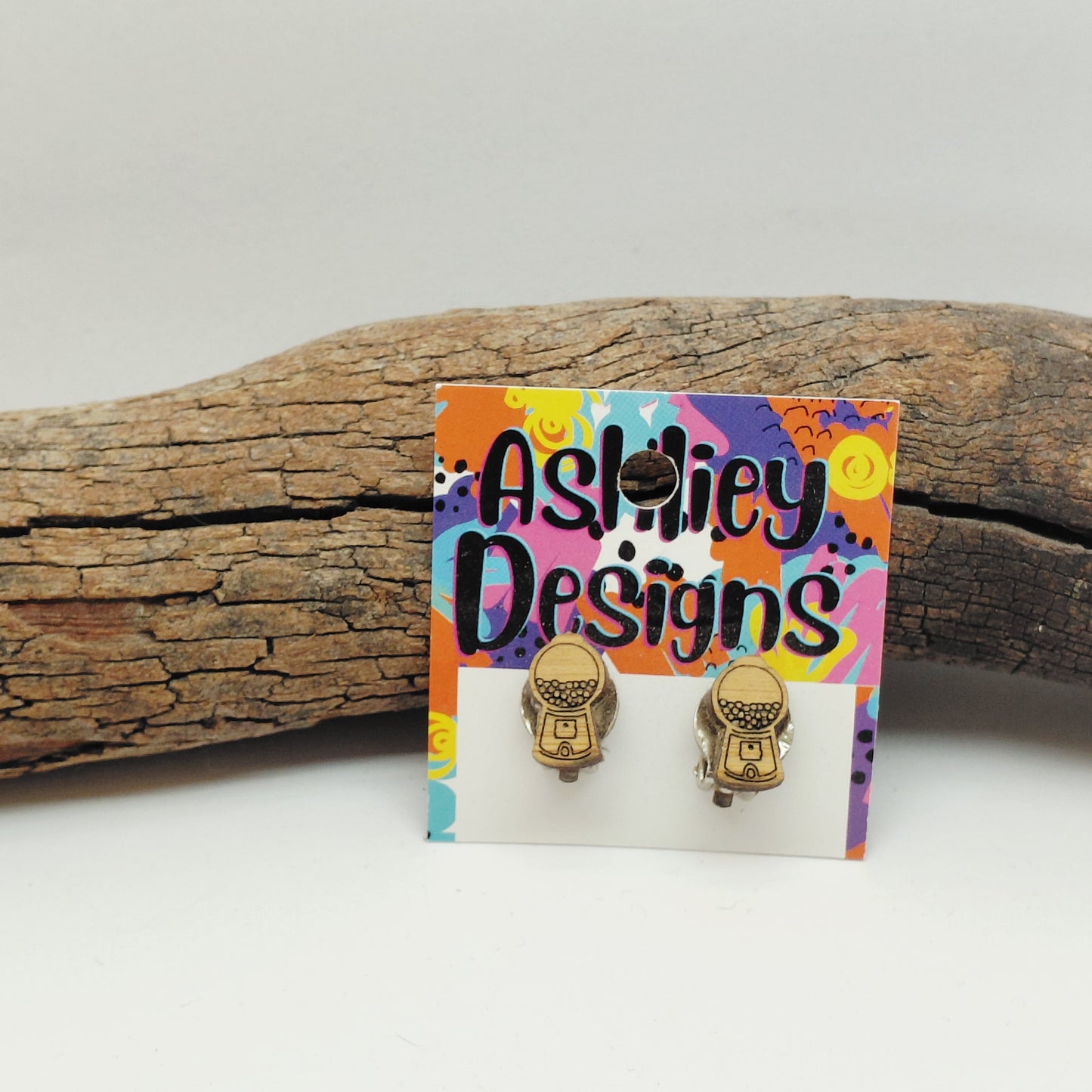 Wood Gumball Machine Clip-ons