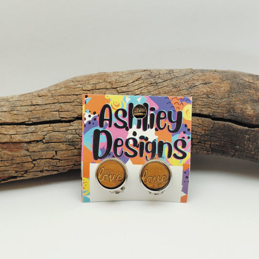 Wood Love Clip-ons