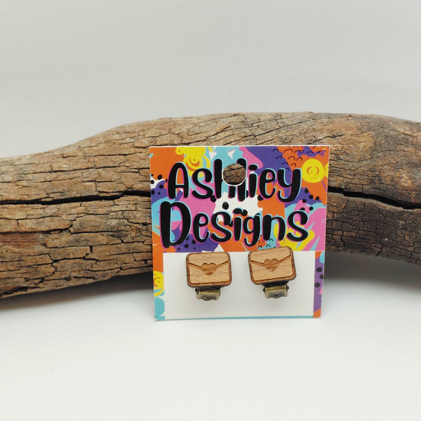 Wood Love Letter Clip-ons