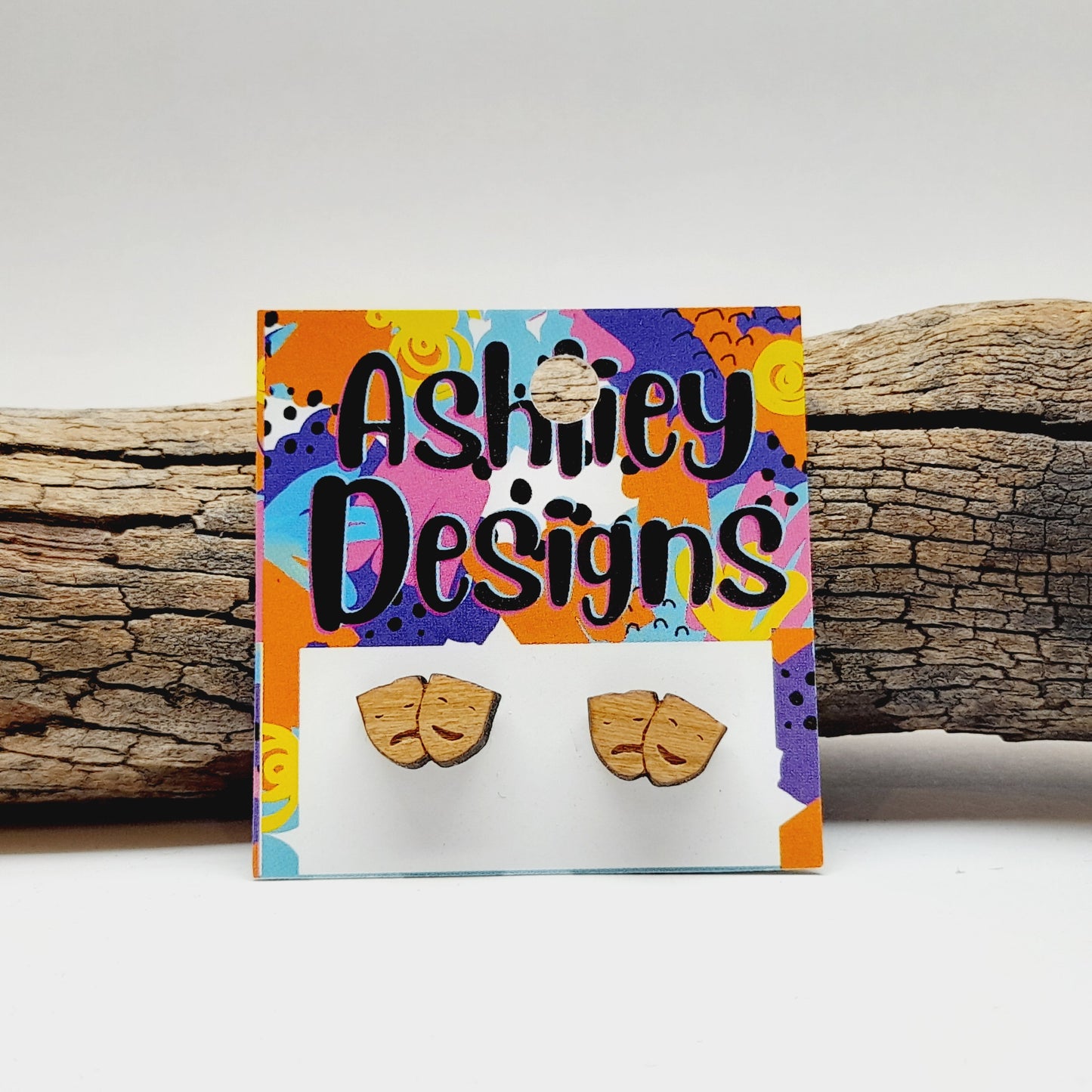Theater Mask Studs