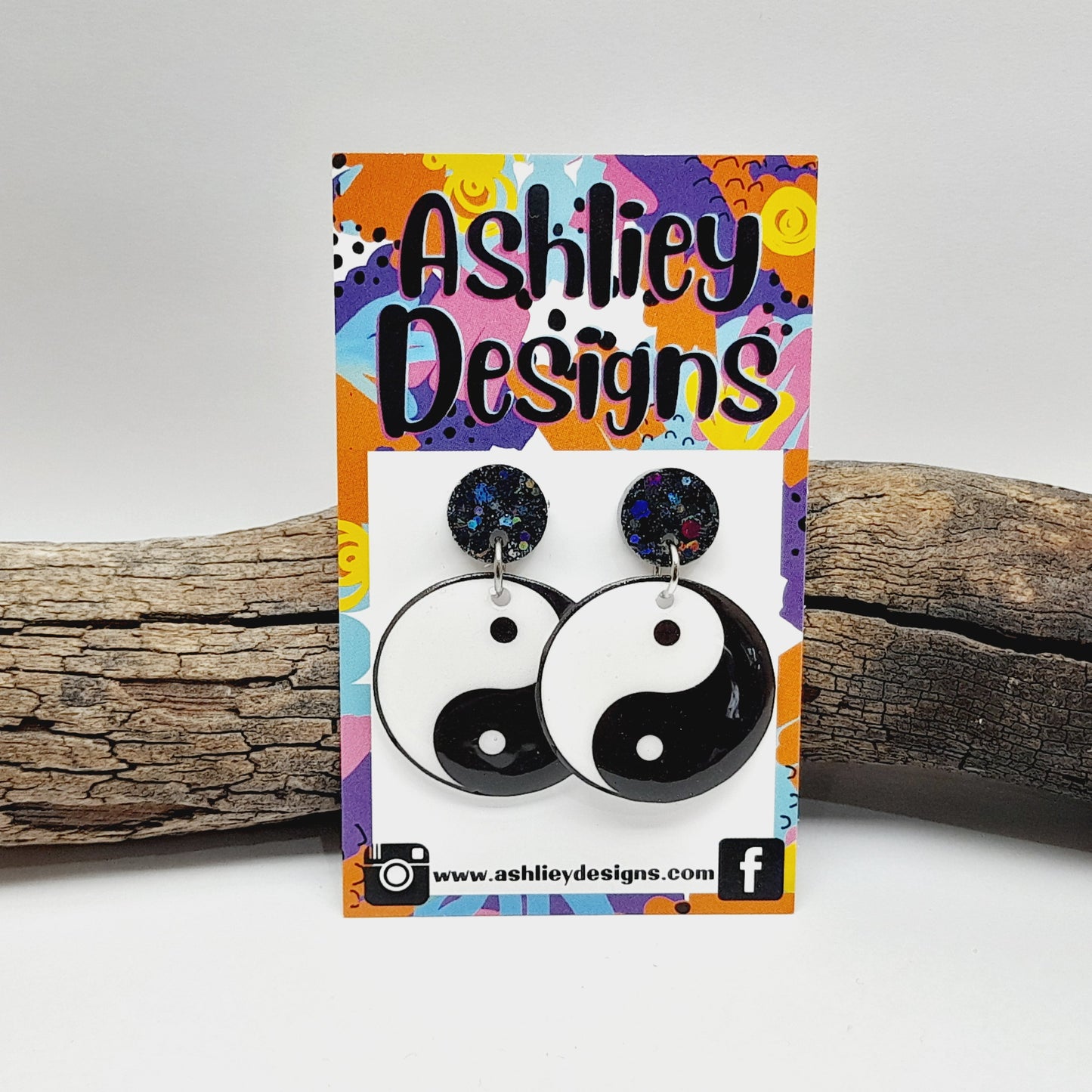 Ying Yang Dangle Earrings